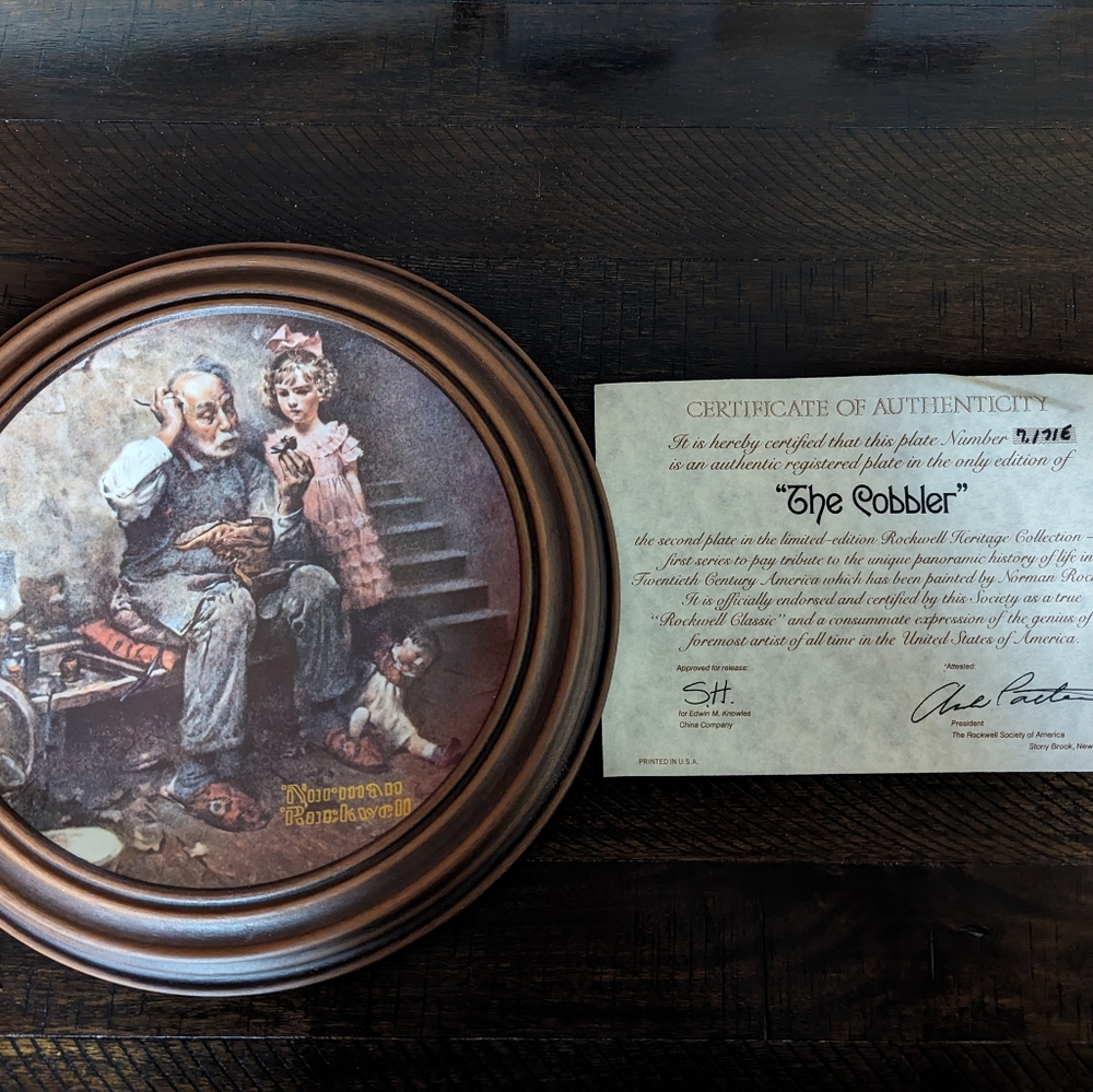 Norman Rockwell Heritage Collection Plates